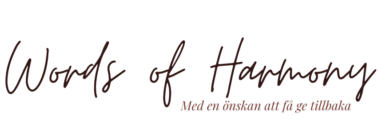 words-of-harmony-nyhetsbrev Logga för Words of Harmony - ett nyhetsbrev från Natalie på Move in Harmony